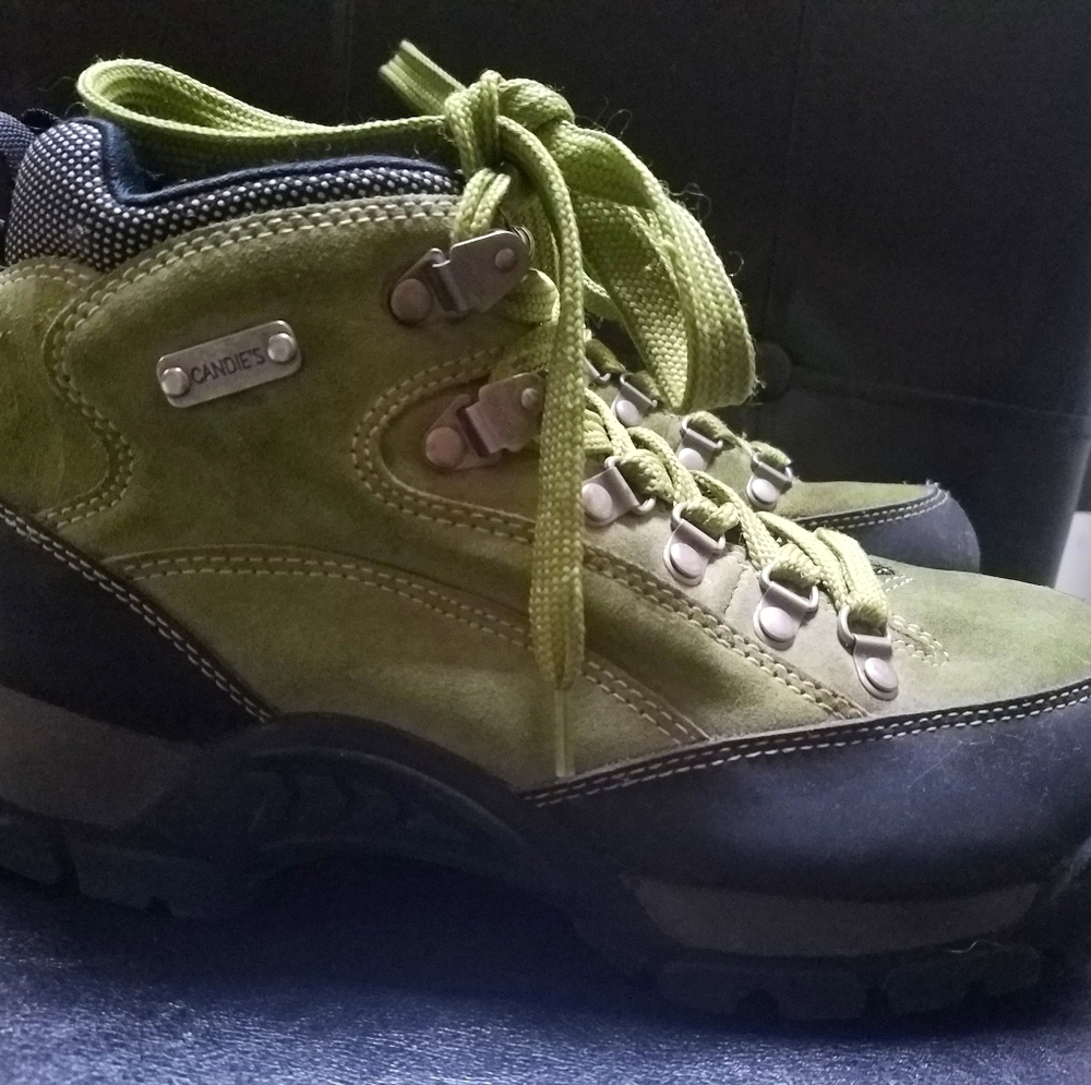 Vintage Candie's Hiking Boots, Green